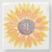 モノグラムフローラ ストーンコースター (正面)