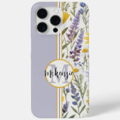 モノグラムフローラiPhoneカバー – ピンクアクアイエロー Case-Mate iPhoneケース (裏面)