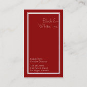 モノグラムフローリッシュ[赤]名刺 名刺 (裏面)