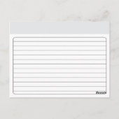 モノグラムブライダルシャワーレシピカード ポストカード (裏面)