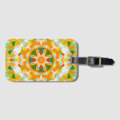 モノグラムブライトオレンジグリーン魔法スターガールズ ラゲッジタグ (正面横)