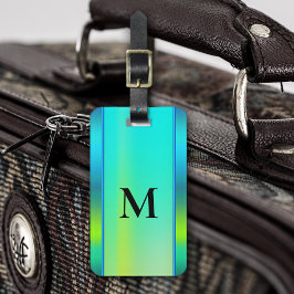 モノグラムブライトネオンターコイズラゲージタグ ラゲッジタグ