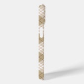 モノグラムブラウンタンベージュタータンチェックバッファロープレイド Case-Mate iPhoneケース (裏面 / 右)