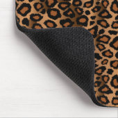 モノグラムブラウン、黒および金ゴールドのヒョウ マウスパッド (コーナー)