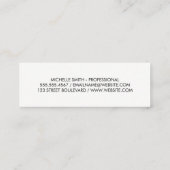 モノグラムブラケット/ヴィンテージテクスチャ スキニー名刺 (裏面)