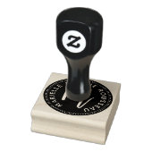 モノグラムブラシスクリプトイニシャル名ロゴ ラバースタンプ (スタンプ)