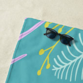 モノグラムブラシスクリプト |熱帯ビーチタオル ビーチタオル (インサイチュ)