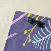 モノグラムブラシスクリプト |熱帯ビーチタオル ビーチタオル (インサイチュ)