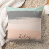 モノグラムブラシストロークカラフル | クッション (ブランケット)