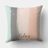 モノグラムブラシストロークカラフル | クッション (裏面)