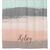 モノグラムブラシストロークカラフル | シャワーカーテン (正面)