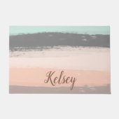 モノグラムブラシストロークカラフル | ドアマット (正面)