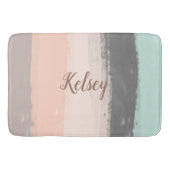 モノグラムブラシストロークカラフル | バスマット (正面)