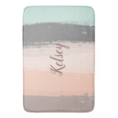 モノグラムブラシストロークカラフル | バスマット (正面縦)