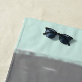 モノグラムブラシストロークカラフル | ビーチタオル (インサイチュ)