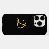 モノグラムブラックでパーソナライズ Case-Mate iPhoneケース (裏面 (横))