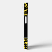 モノグラムブラックとイエローダマスクiPadエアケース Case-Mate iPhoneケース (裏面 / 右)