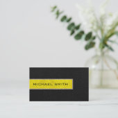 モノグラムブラックとイエローバーラップジュテ素朴ー 名刺 (スタンド正面)