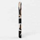 モノグラムブラックとブラウン大理石デザイン電話ケース Case-Mate iPhoneケース (裏面/右)