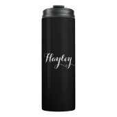 モノグラムブラックのスクリプト タンブラー (正面)