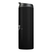 モノグラムブラックのスクリプト タンブラー (回転右)