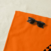 モノグラムブラックエレクトリックバスギター/オレンジ ビーチタオル (インサイチュ)