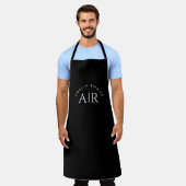 モノグラムブラックパーソナライズされたエプロン エプロン (着用した状態)