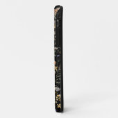 モノグラムブラックフローラiPhoneケース Case-Mate iPhoneケース (裏面/左)