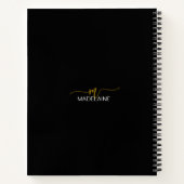 モノグラムブラックブラウンパーソナル ノートブック (裏面)