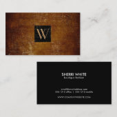 モノグラムブラックボックスとヴィンテージ 名刺 (正面/裏面)