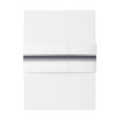 モノグラムブラックラインとボタン 招待状ベリーバンド (裏面例)