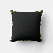 モノグラムブラックラグジュアリー王室の クッション (裏面)