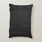 モノグラムブラックレザールックアクセントピロー アクセントクッション (裏面(縦))