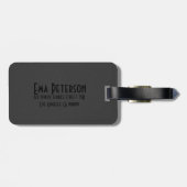 モノグラムブラックレザールック ラゲッジタグ (裏面横)