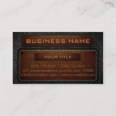 モノグラムブラックレザールック 名刺 (裏面)