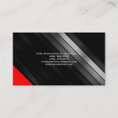 モノグラムブラックレッドコンサルタントの名刺 名刺 (裏面)