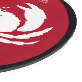 モノグラムブラックレッドホワイトカニ航海のカットボア カッティングボード (角)