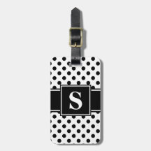 モノグラムブラック水玉模様オンホワイト