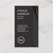 モノグラムブラック金ゴールドツートーン 名刺 (裏面)