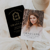 モノグラムブラック金ゴールド写真卒業 ハンドファン