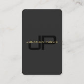 モノグラムブラック金ゴールド海オーストラリア日本のサイズ 名刺 (正面)