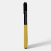 モノグラムブラック金ゴールド&かわいらしガーリーイニシャル Case-Mate iPhoneケース (裏面 / 左)