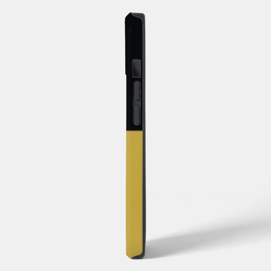 モノグラムブラック金ゴールド&かわいらしガーリーイニシャル Case-Mate iPhoneケース (裏面 / 左)