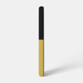 モノグラムブラック金ゴールド&かわいらしガーリーイニシャル SAMSUNG GALAXYケース (左側面)