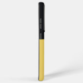 モノグラムブラック金ゴールド&かわいらしガーリーイニシャル SAMSUNG GALAXYケース (右側面)