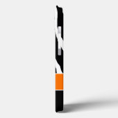 モノグラムブラック、オレンジゼブラストライプiPadエアケース Case-Mate iPhoneケース (裏面 / 左)