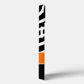 モノグラムブラック、オレンジゼブラストライプiPadエアケース Case-Mate iPhoneケース (裏面 / 右)