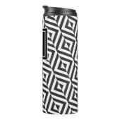 モノグラムブラック&ホワイトダイヤモンドパターン タンブラー (回転右)
