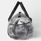 モノグラムブラック&ホワイトドルフィンズ海 | ダッフルバッグ (右)