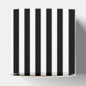 モノグラムブラック、金ゴールドとホワイトアールデコ結婚ズ フェイバーボックス (上部)